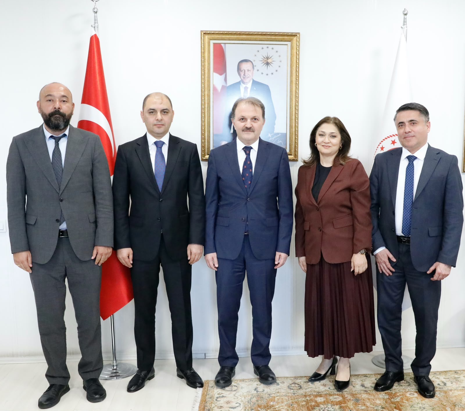 Azerbaycan Cumhuriyeti Emek ve Ahalinin Sosyal Müdafaası Bakanlığı Heyetinden SGK’ye Ziyaret